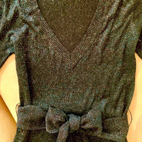 French connection black shimmer / sparkle dress - Picture 5 of 8